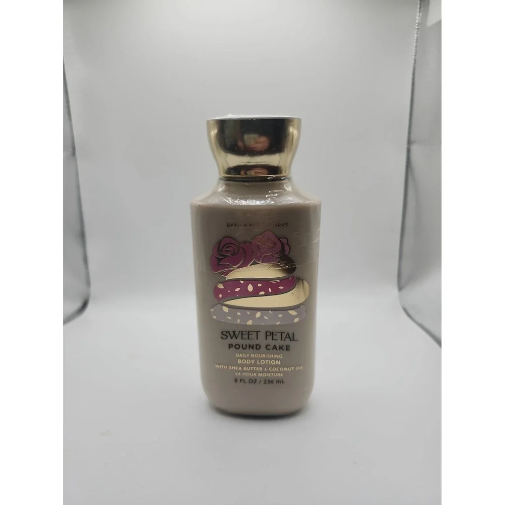 Bath and Body works * sweet petal pound cake lotion* NEW, Sealed, RARE